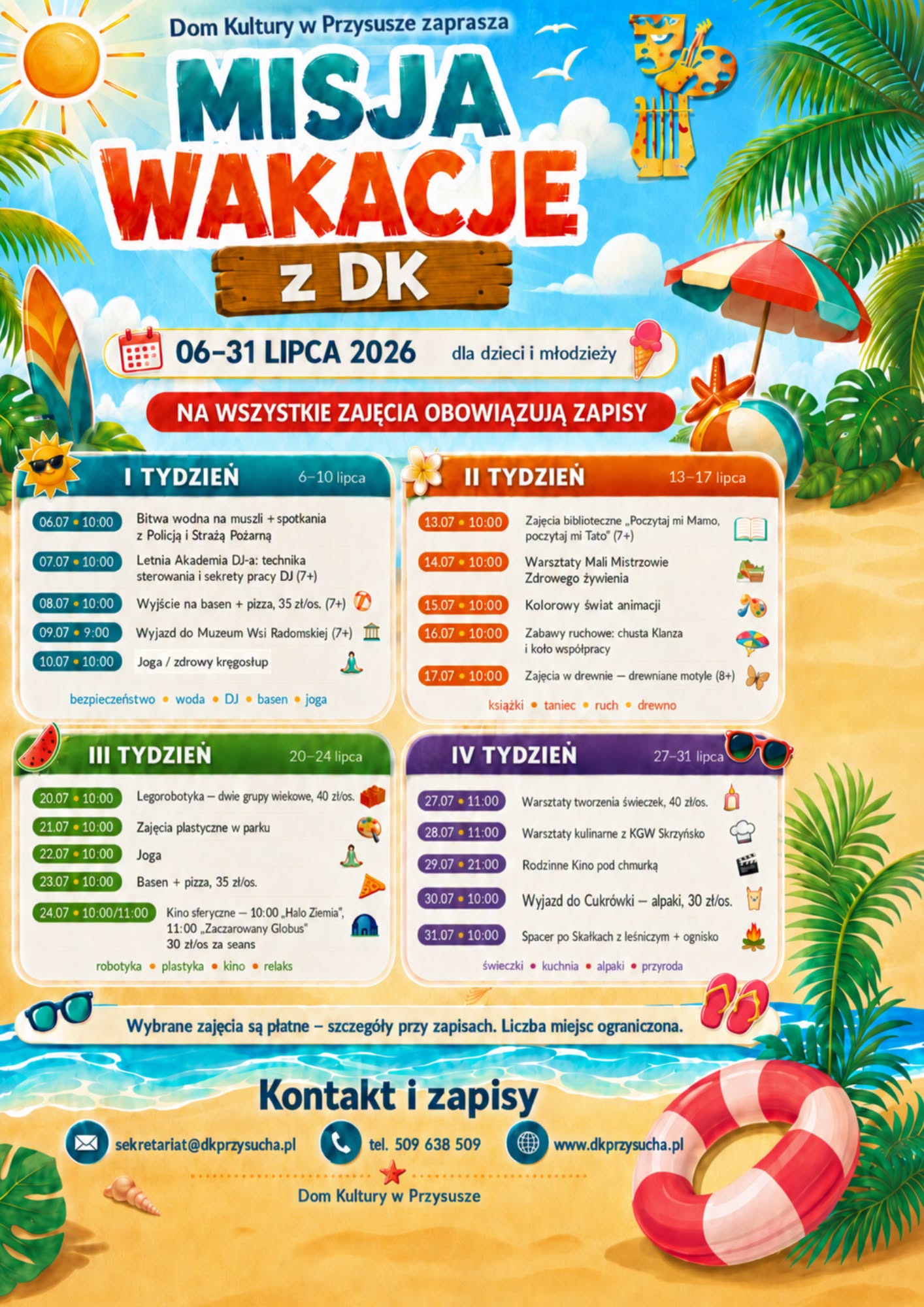 Wakacje z Domem Kultury Wakacje z Domem Kultury